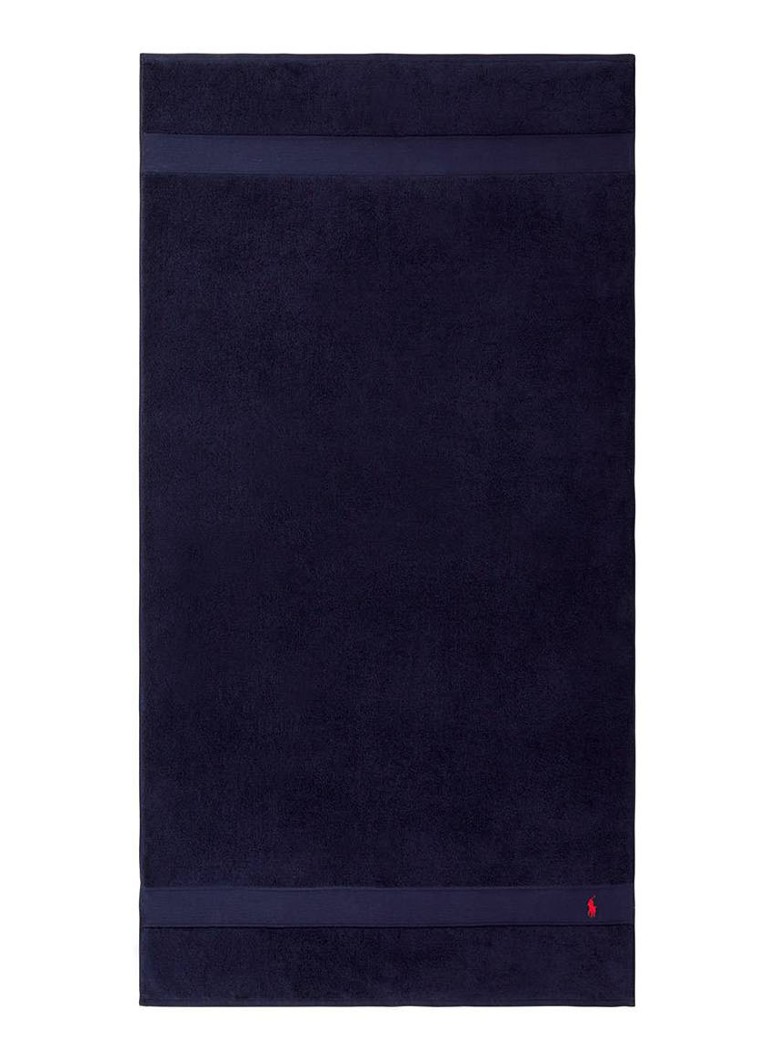 Ralph Lauren Polo Player strandlaken - 600gr/m2 - 90 x 160 cm Donkerblauw - Deal