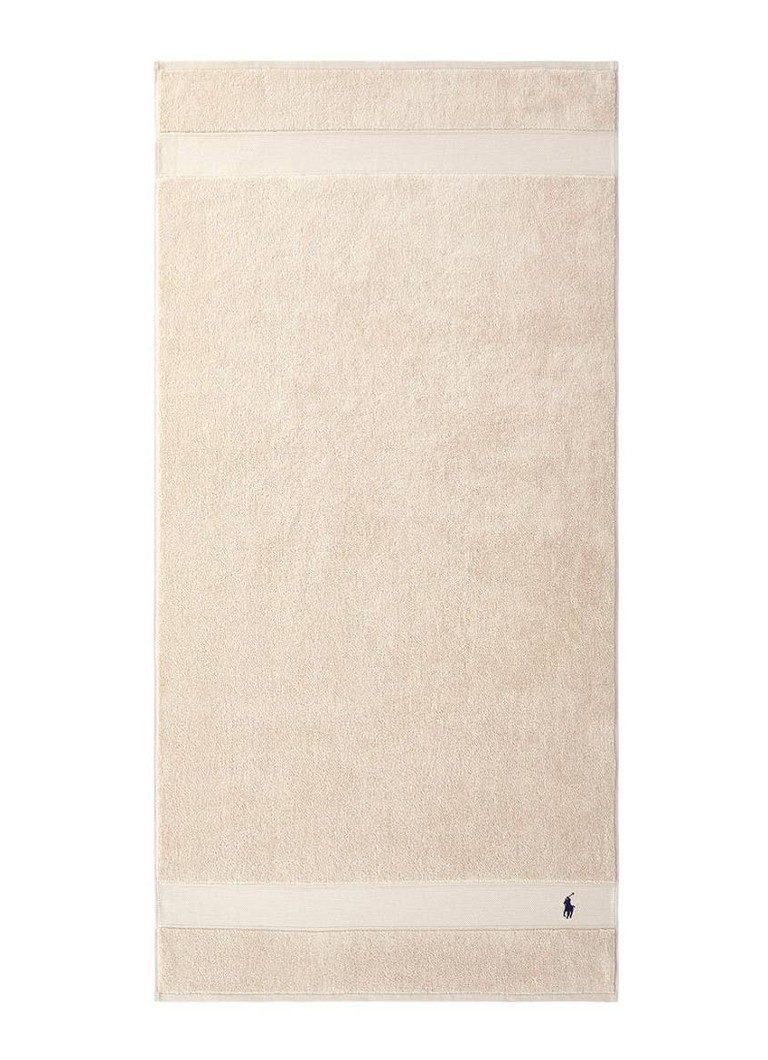 Ralph Lauren Polo Player badlaken - 600 gr/m2 - 70 x 140 cm Beige - Deal