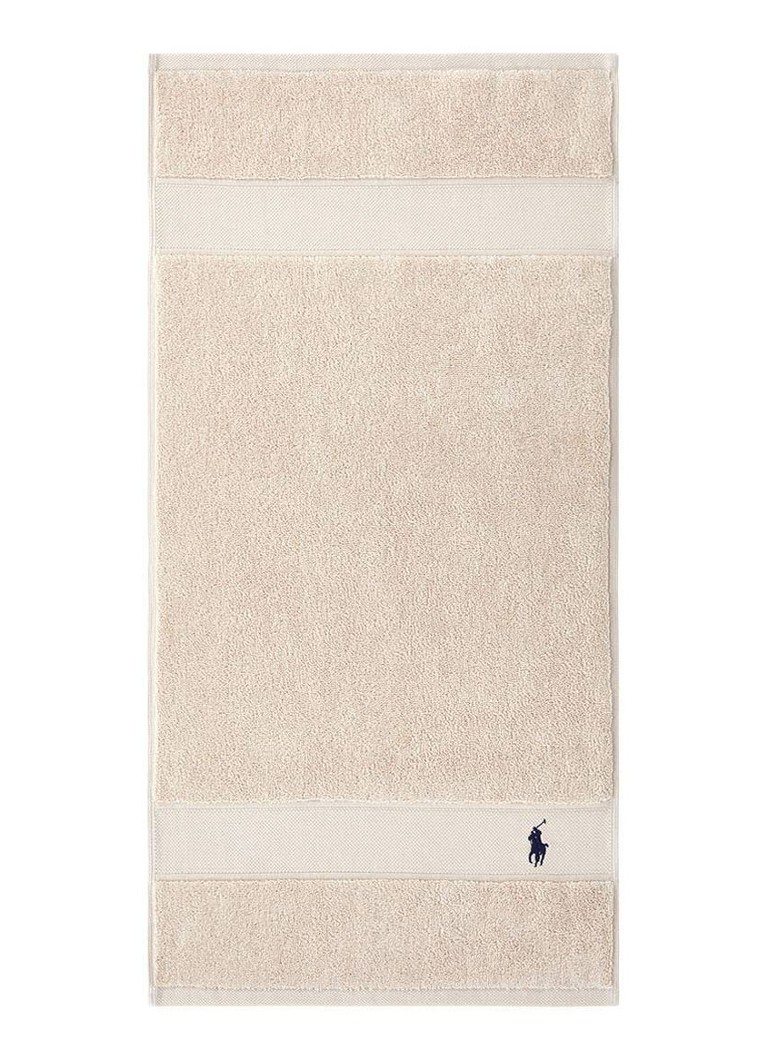 Ralph Lauren Polo Player gastendoek - 600 gr/m2 - 40 x 75 cm Beige - Deal