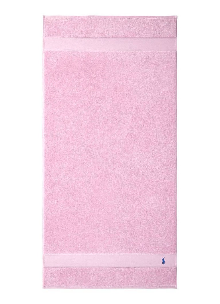 Ralph Lauren Polo Player badlaken - 600 gr/m2 - 70 x 140 cm Lichtroze - Deal