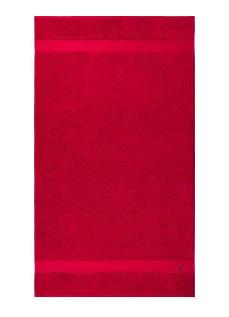 Ralph Lauren Polo Player strandlaken - 600gr/m2 - 90 x 160 cm Rood - Deal