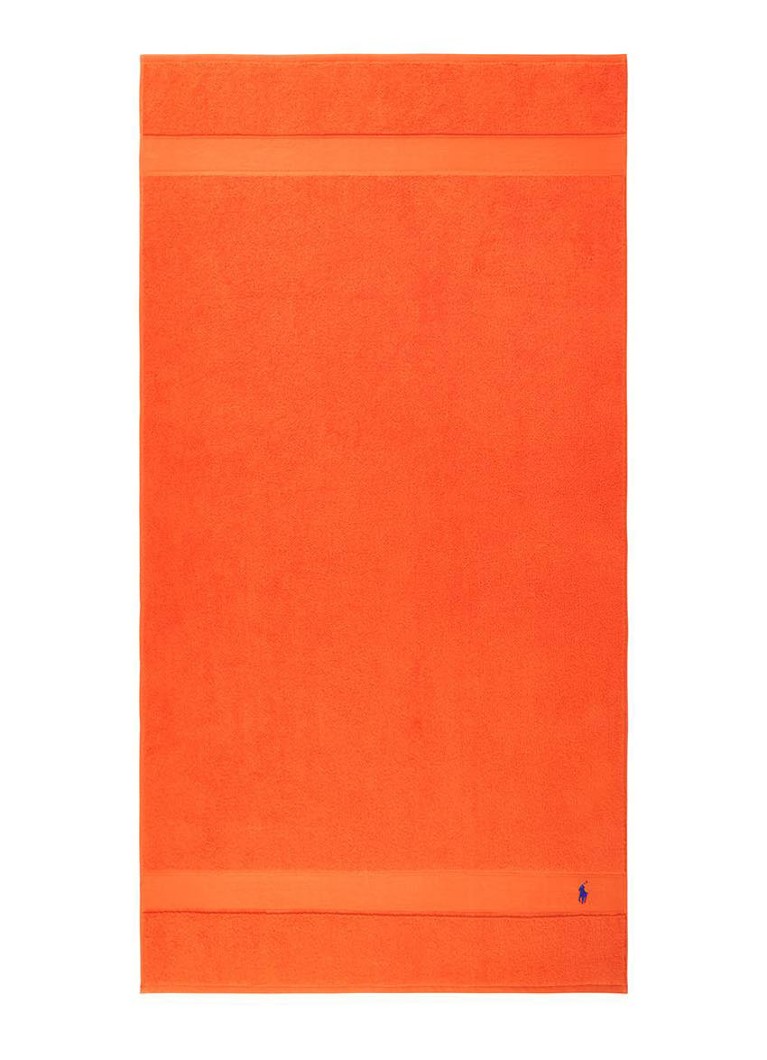 Ralph Lauren Polo Player strandlaken - 600gr/m2 - 90 x 160 cm Oranje - Deal