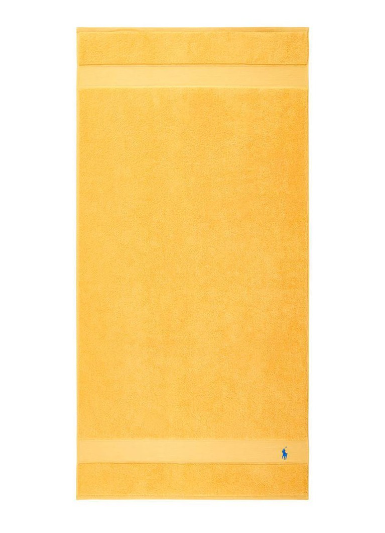 Ralph Lauren Polo Player badlaken - 600 gr/m2 - 70 x 140 cm Geel - Deal