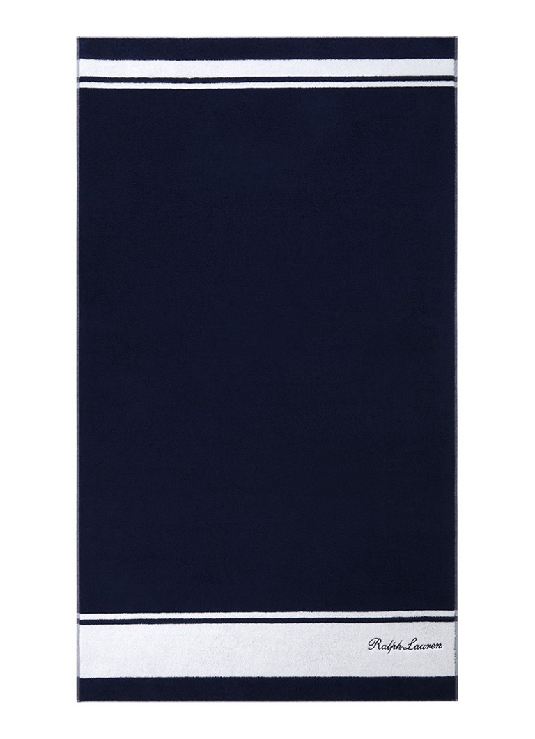 Ralph Lauren Chesson strandlaken - 540 gr/m2 - 100 x 170 cm Donkerblauw