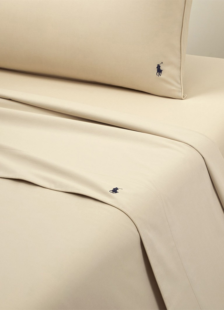 Ralph Lauren Polo Player laken van katoen perkal 80TC Beige - Deal