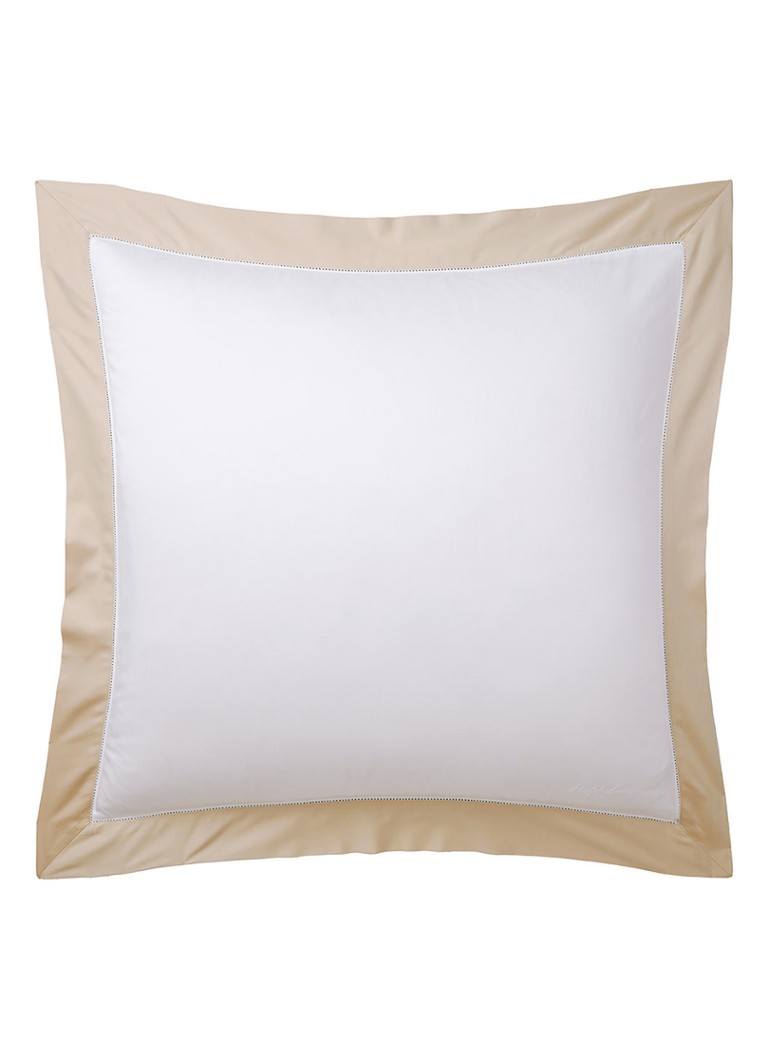 Ralph Lauren Langdon kussensloop van katoensatijn 624TC Creme - Deal