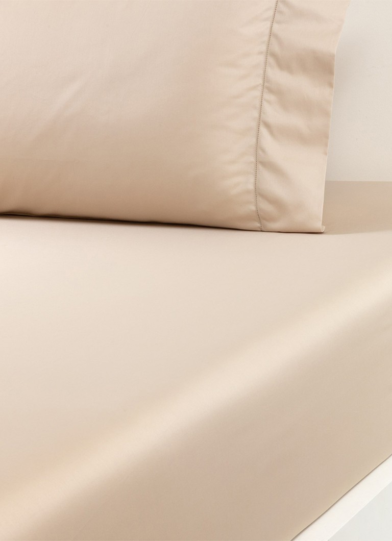 Ralph Lauren Hoeslaken van katoensatijn 624TC, hoekhoogte 33 cm Creme - Deal