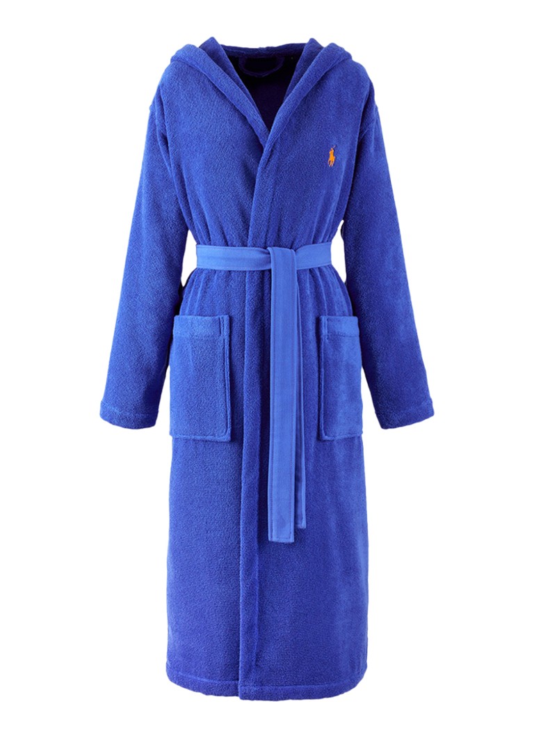 Ralph Lauren Dames Polo Player badjas - unisex in de kleur Kobaltblauw