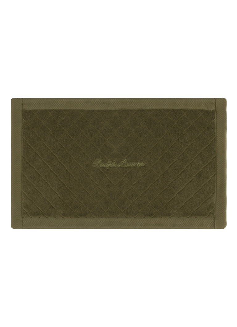 Ralph Lauren Dulaney badmat 50 x 80 cm Olijfgroen