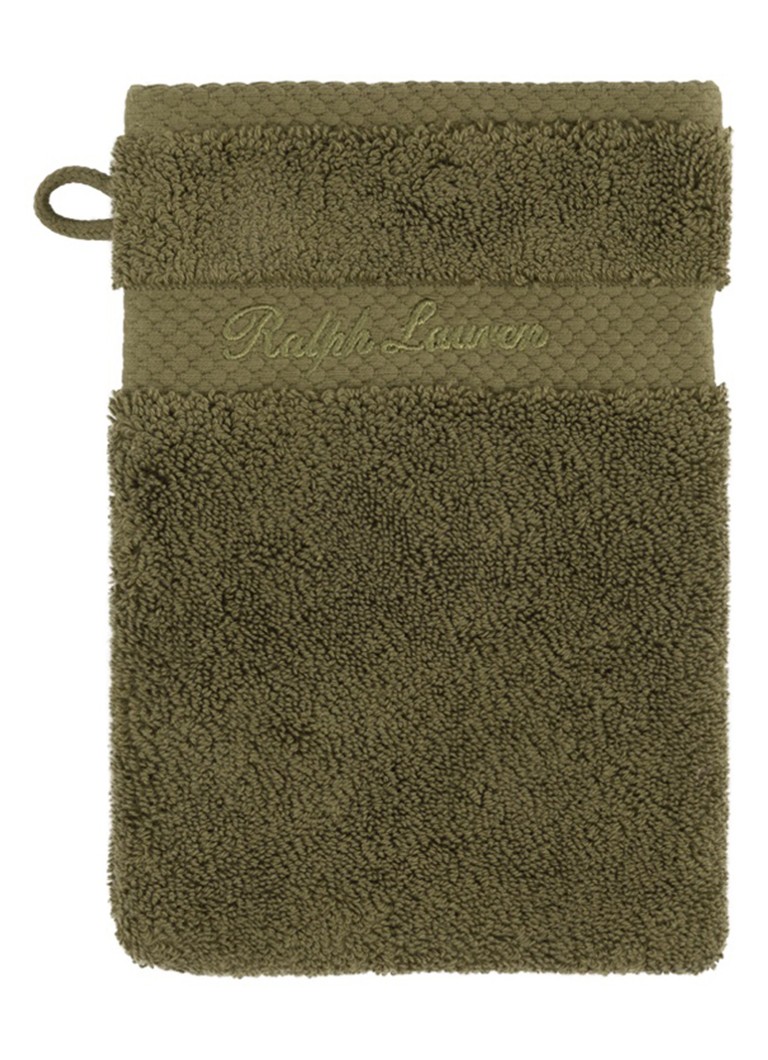 Ralph Lauren Dulaney washand - 16 x 22 cm Olijfgroen - Deal