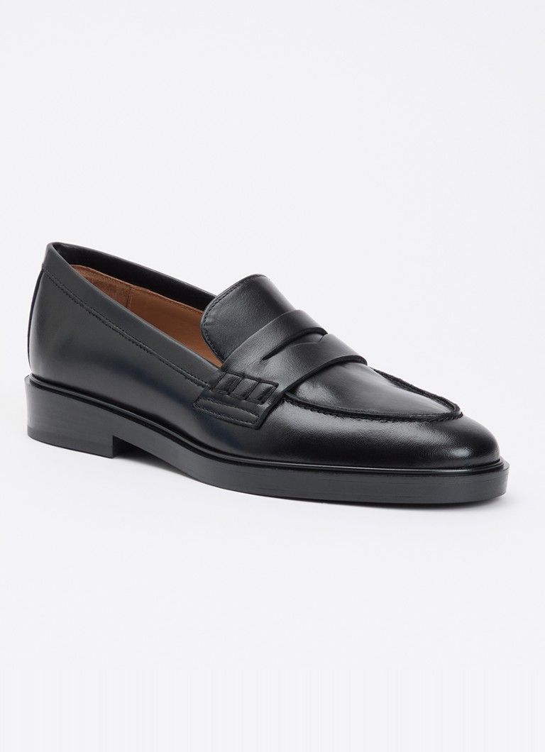 Flattered Dames Sara loafer van leer in de kleur Zwart, maat: 40