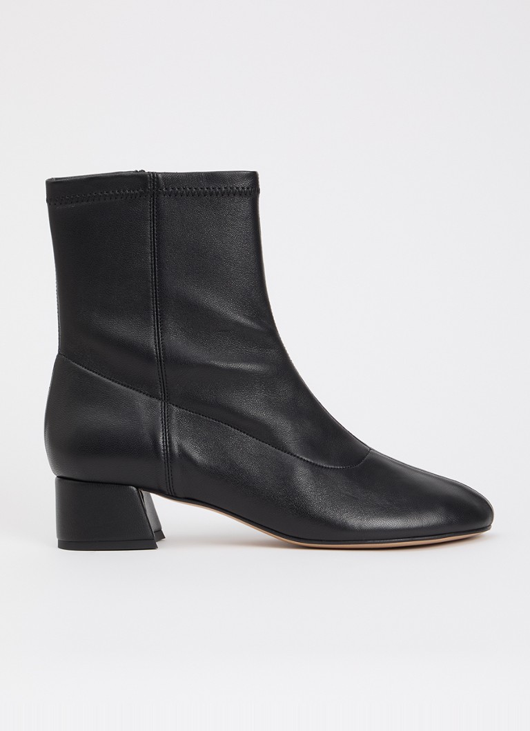 Flattered Dames Ember enkellaarsje van geitenleer in de kleur Zwart, maat: 39