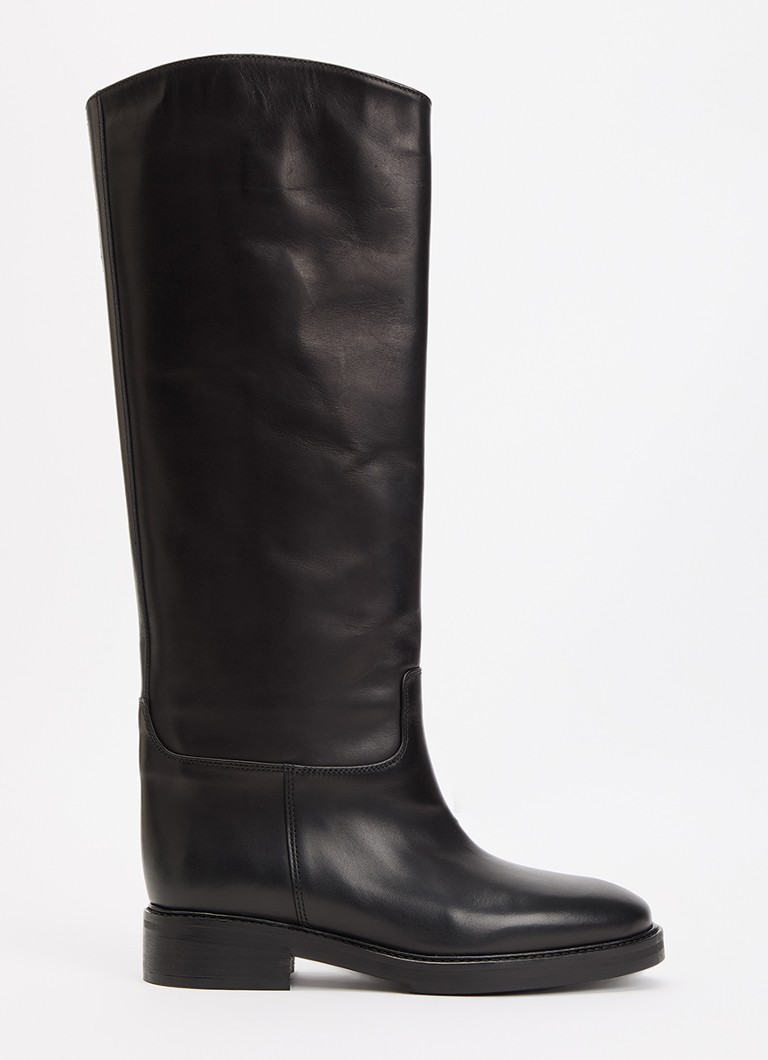 Flattered Dames Florentine laars van leer in de kleur Zwart, maat: 41