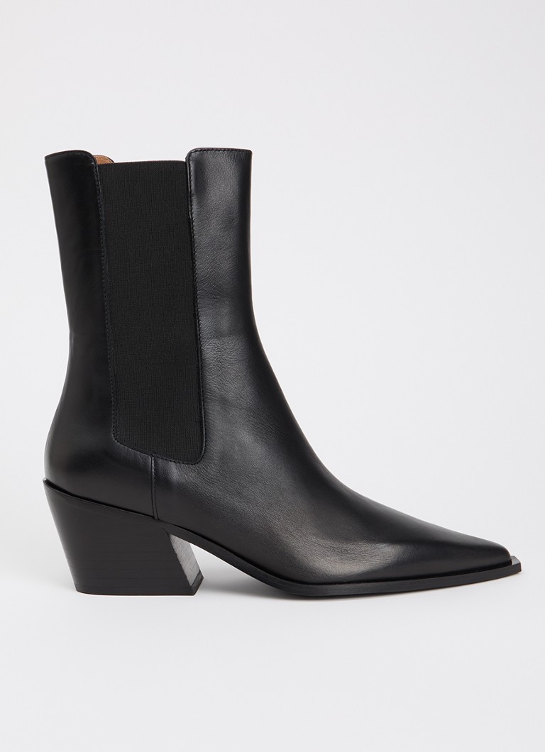 Flattered Dames Sandra chelsea boot van leer in de kleur Zwart, maat: 39