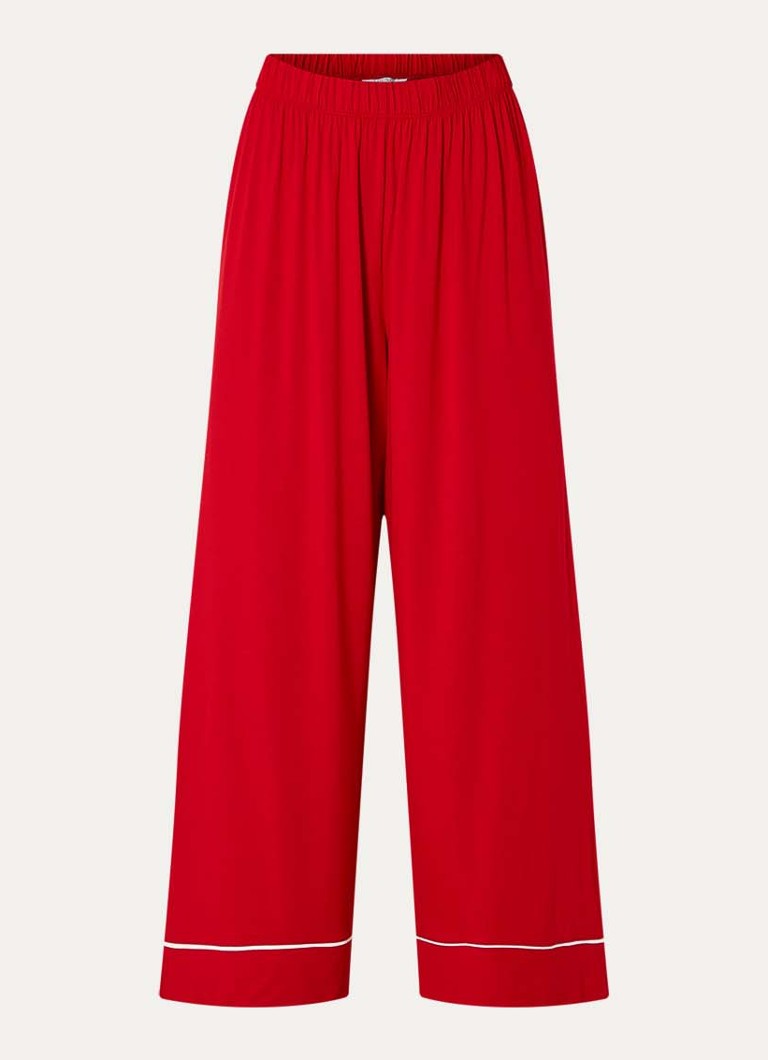 Lounge Dames Alpine Dreams pyjamabroek in de kleur Rood, maat: L