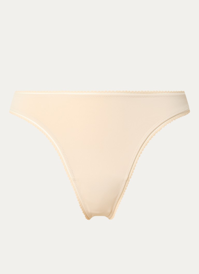Lounge Dames Naadloze string in de kleur Creme, maat: XS