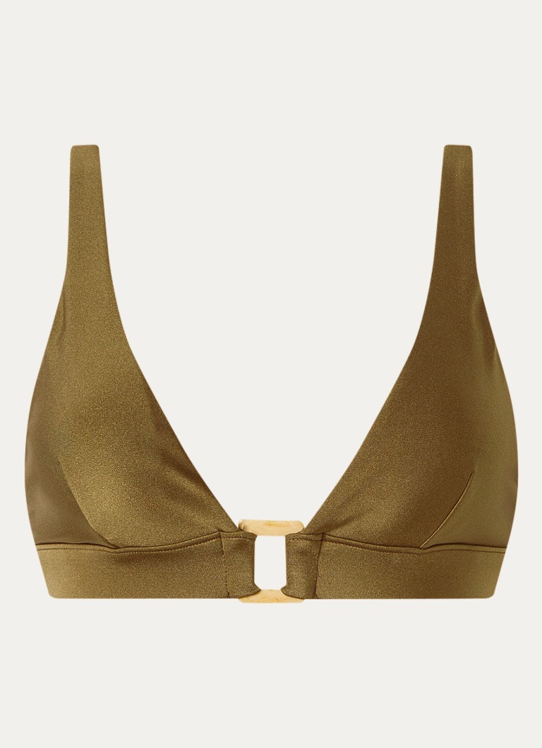 Sam Friday Dames Flood bikinitop met uitneembare vulling in de kleur Mosgroen, maat: M