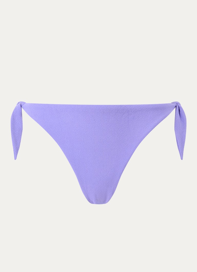 Sam Friday Dames Barra bikinislip met geknoopt detail in de kleur Lavendel, maat: L