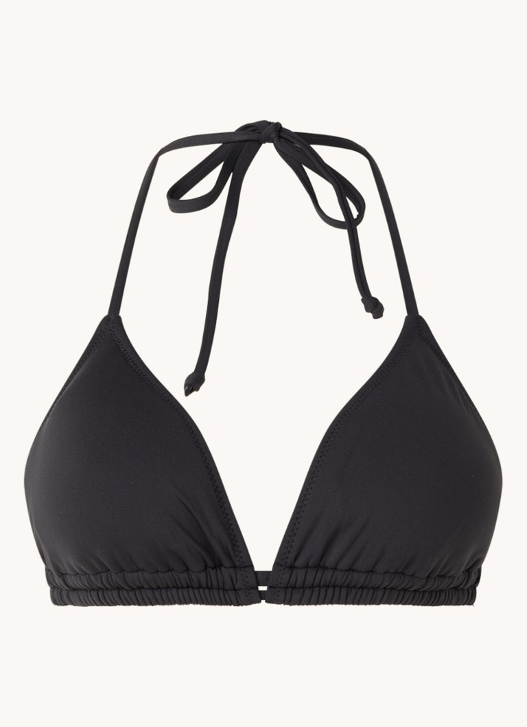 Sam Friday Dames Jessie voorgevormde triangel bikinitop met uitneembare vulling in de kleur Zwart, maat: XL