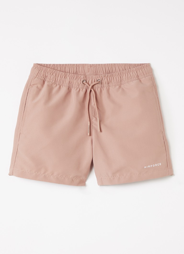 Airforce Jongens Zwemshorts met logo in de kleur Taupe, maat: 116