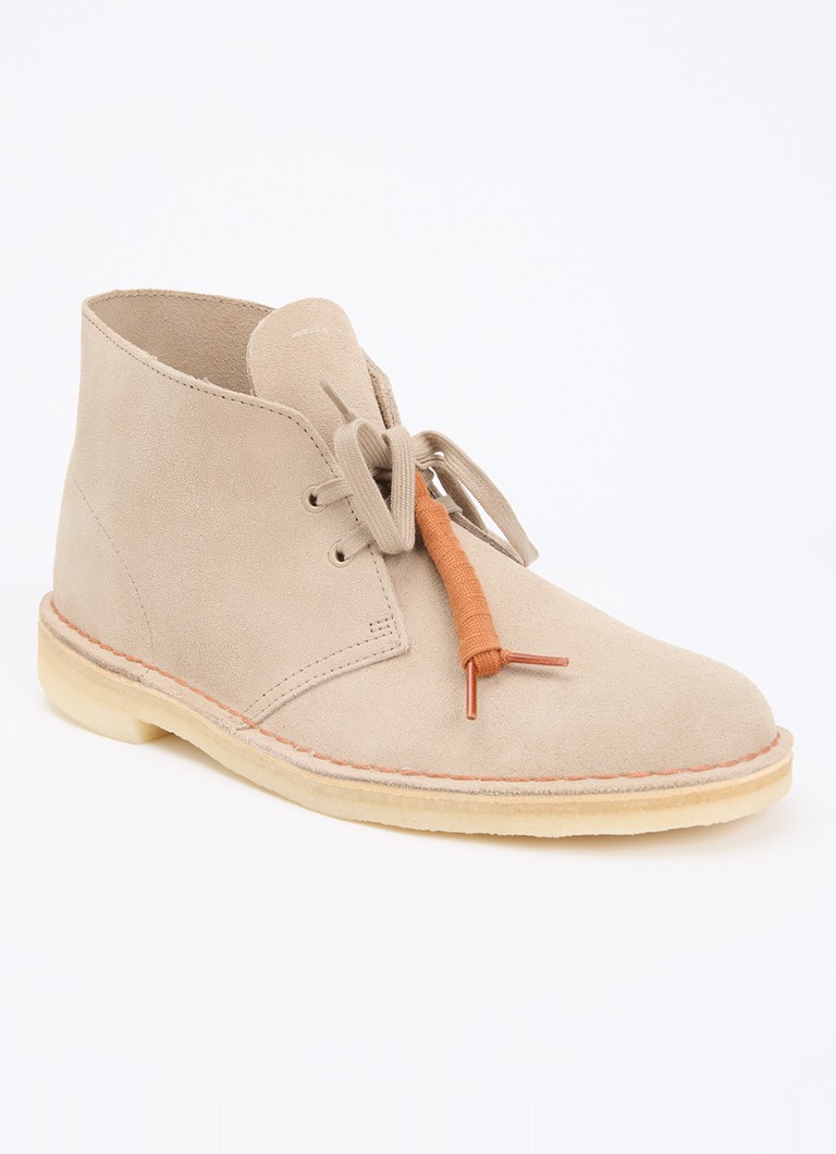 Clarks Originals Heren Desert veterschoen van suède in de kleur Beige, maat: 40