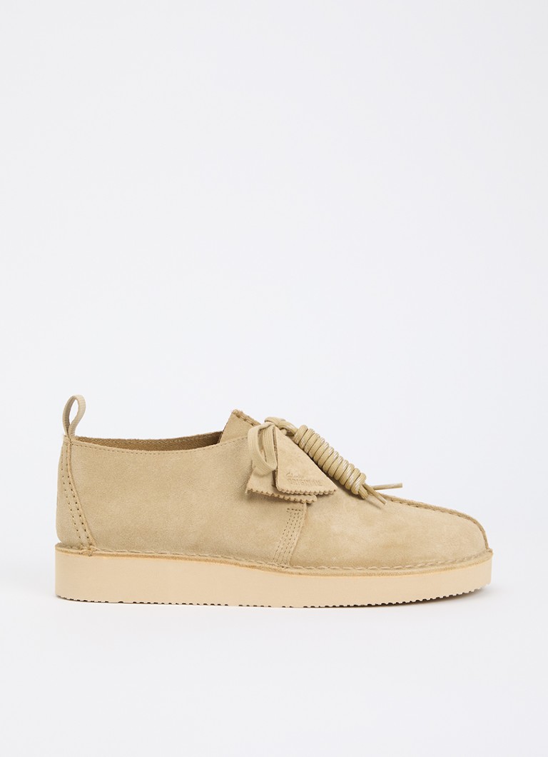 Clarks Originals Heren Desert Trek veterschoen van suède in de kleur Beige, maat: 46