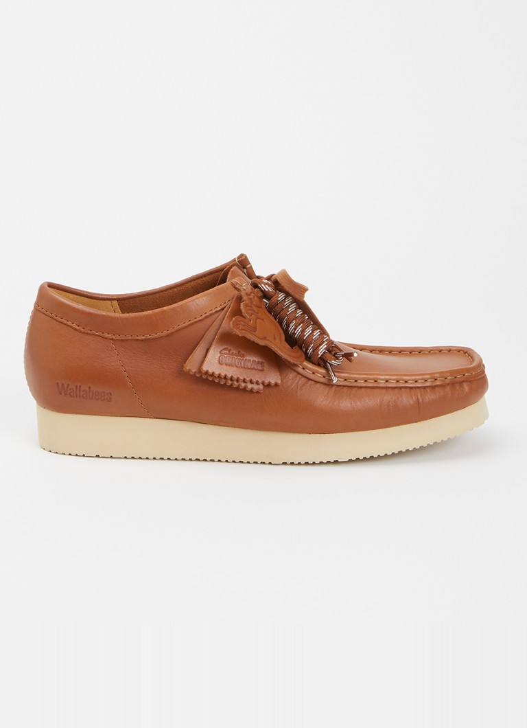 Clarks Originals Heren Wallabee veterschoen van leer in de kleur Bruin, maat: 43