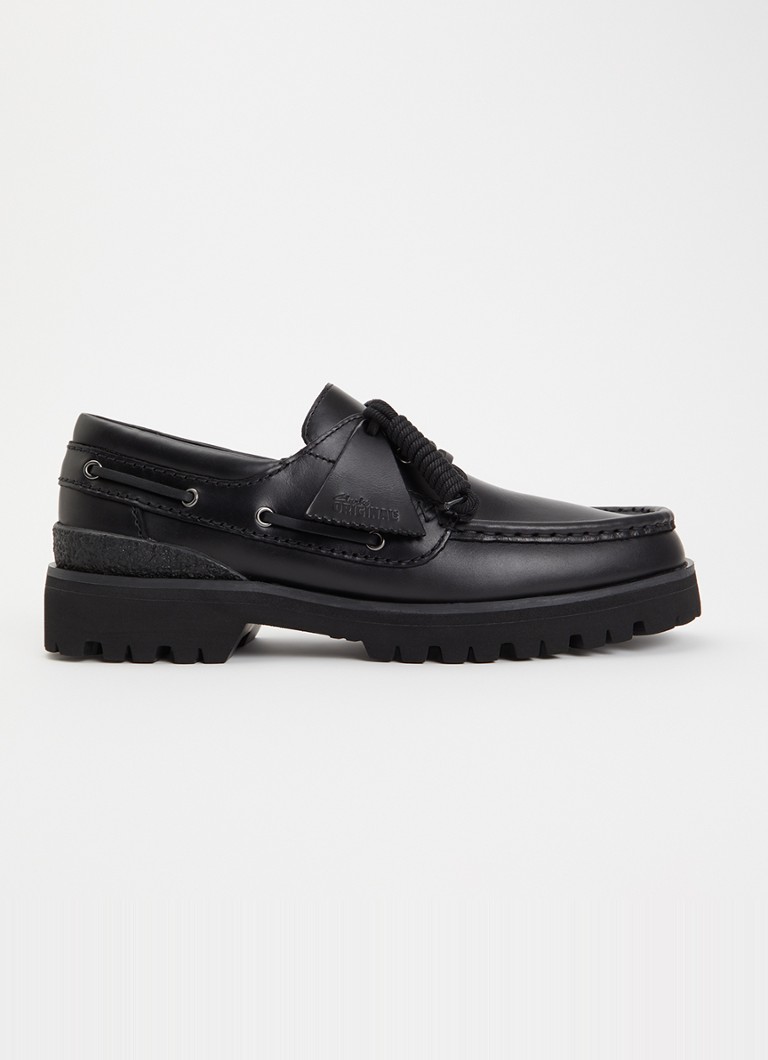 Clarks Originals Heren Yukoner bootschoen van leer in de kleur Zwart, maat: 42