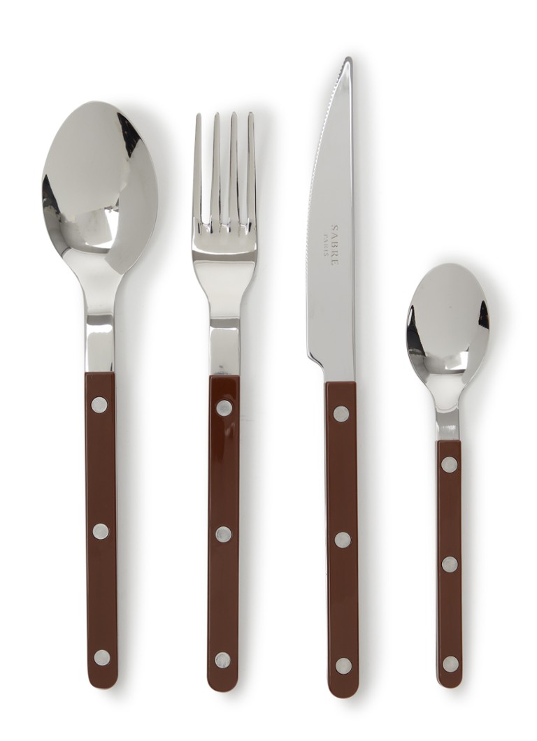 Sabre Bistrot bestekset 4- delig Bruin - Deal