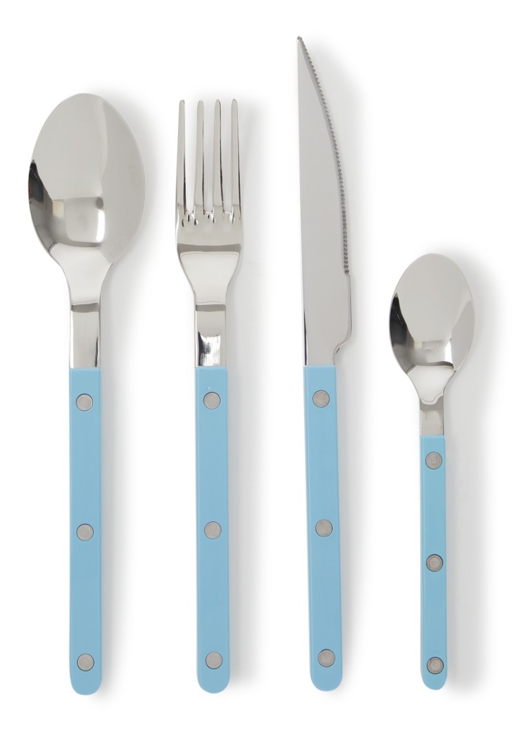 Sabre Bistrot bestekset 4- delig Lichtblauw - Deal