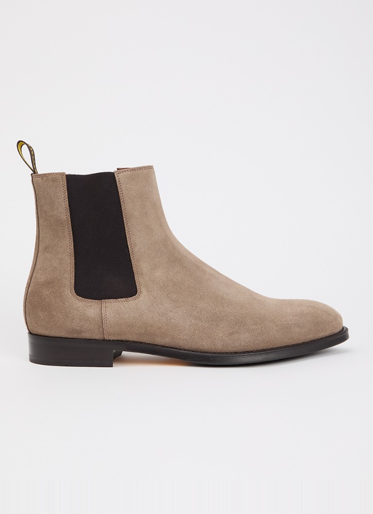 Doucal's Heren Beatles chelsea boot van kalfssuède in de kleur Beige, maat: 45