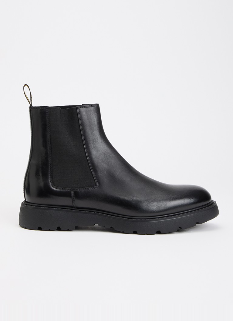 Doucal's Heren Beatles chelsea boot van leer in de kleur Zwart, maat: 45