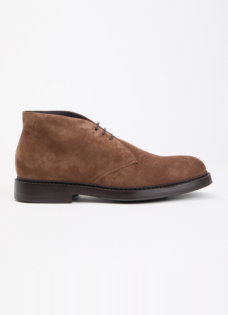 Doucal's Heren Chukka Visone veterschoen van kalfssuède in de kleur Bruin, maat: 45