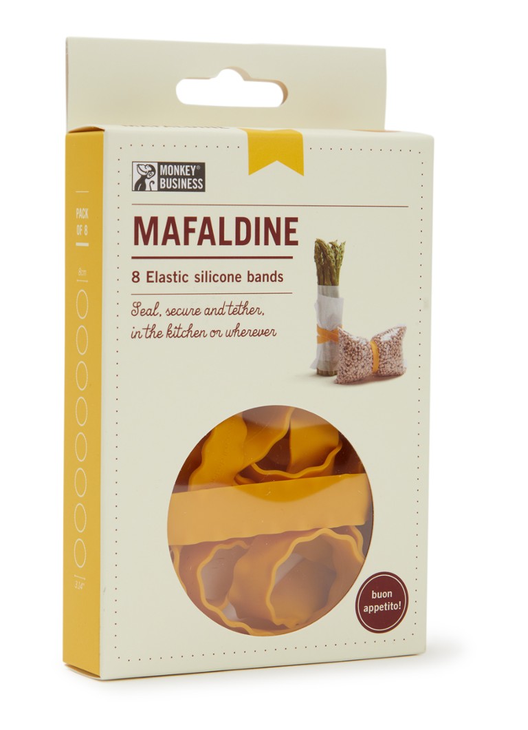 Monkey Business Mafaldine elastiek set van 8 Geel - Deal