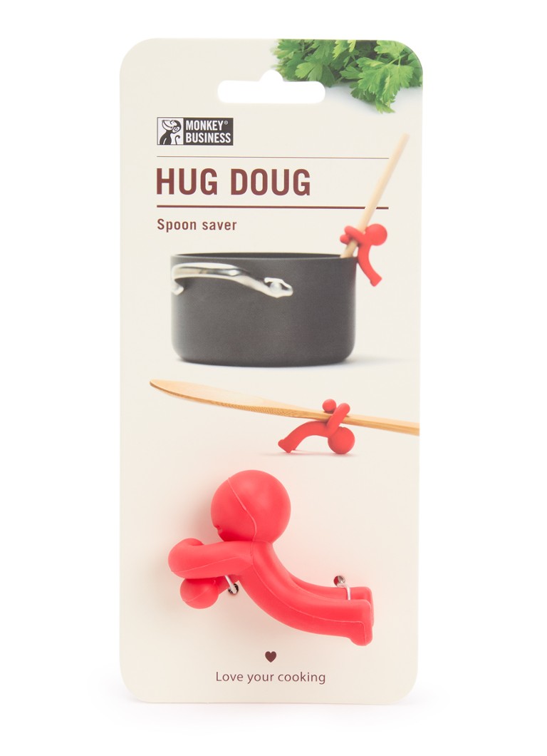 Monkey Business Hug Doug lepelhouder Rood - Deal