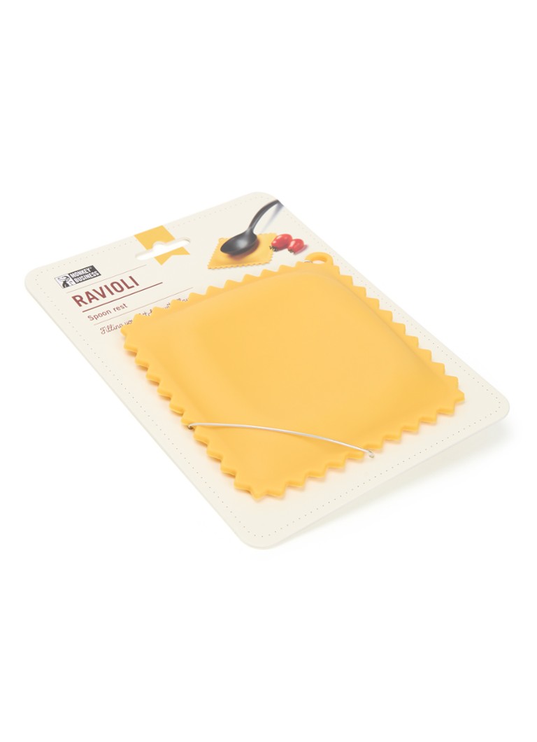 Monkey Business Ravioli lepelhouder Geel - Deal