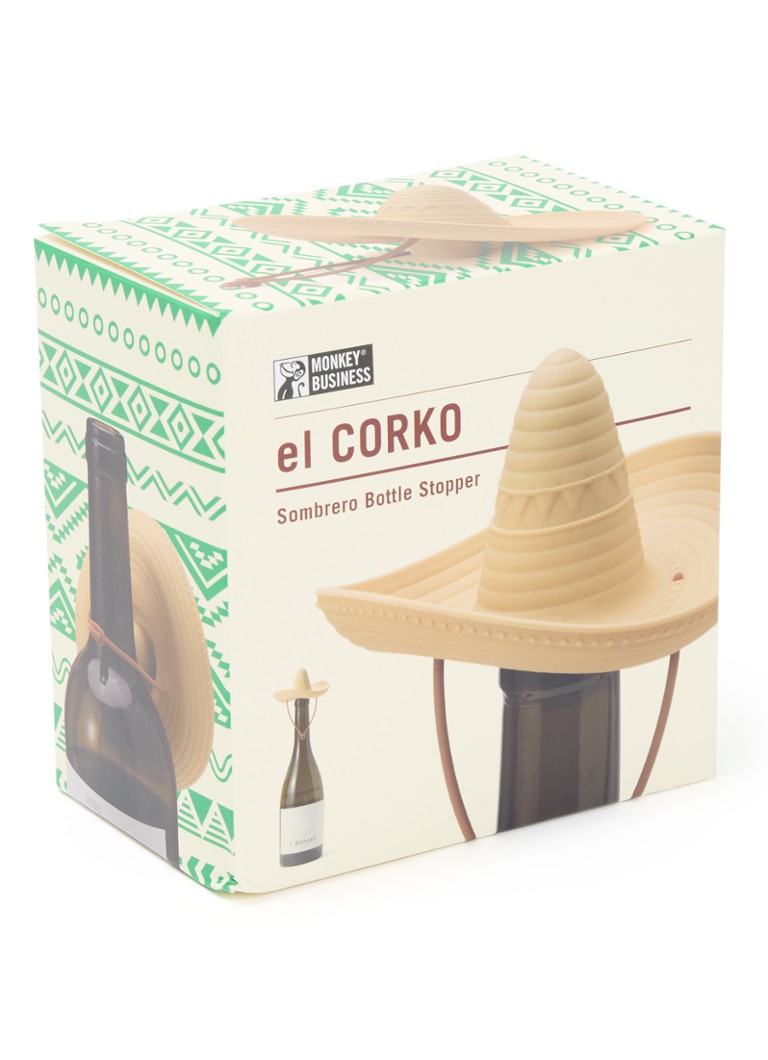 Monkey Business El Corko wijnstopper Beige - Deal