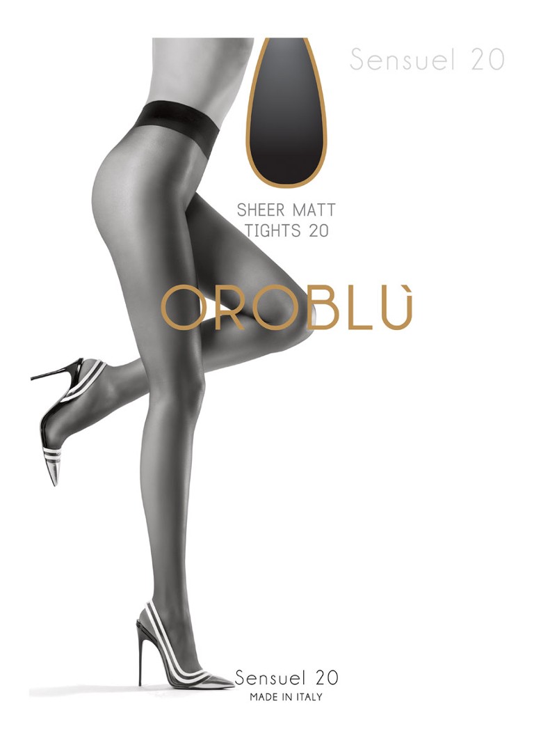 Oroblu Dames Sensuel panty in 20 denier in de kleur Beige, maat: XXL