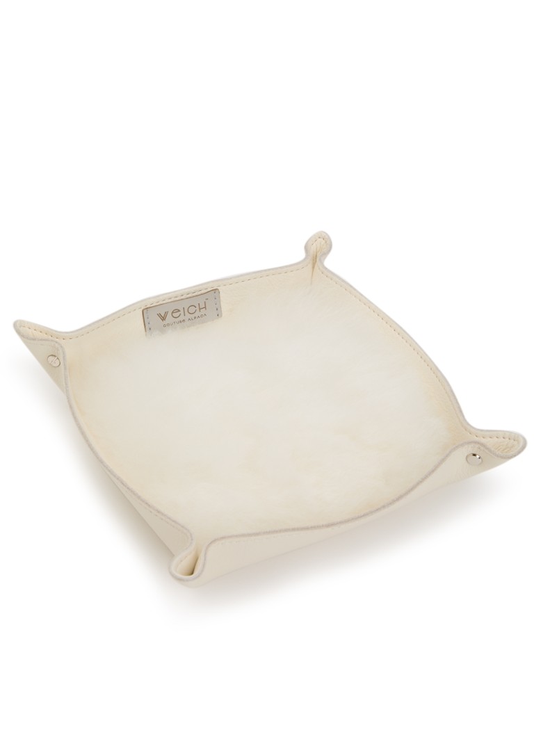 WEICH Todo Catchall opbergschaal van alpaca vacht 20 cm Gebroken wit - Deal