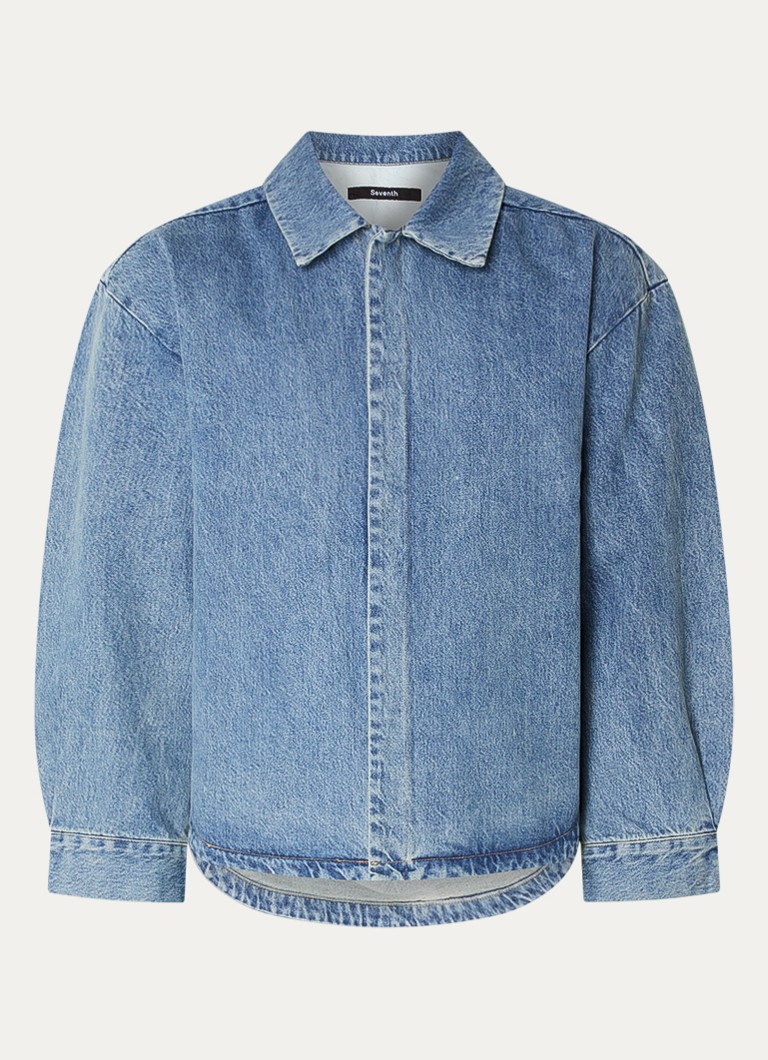 Seventh Heren 410 spijkerjas met steekzakken in de kleur Indigo, maat: XL