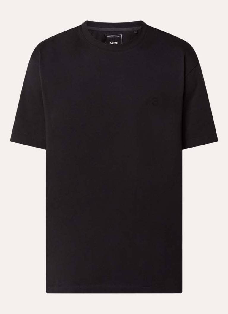 Y-3 Heren T-shirt met logoprint in de kleur Zwart, maat: S