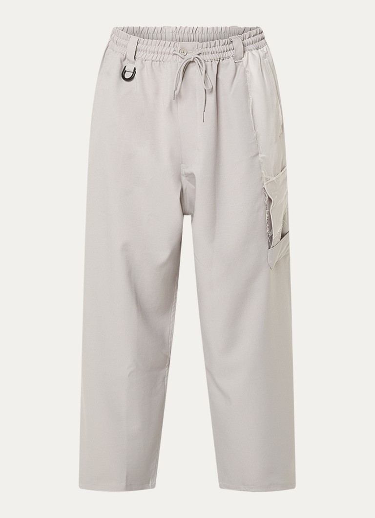 Y-3 Heren Wide fit cargobroek met steekzakken in de kleur Grijs, maat: S