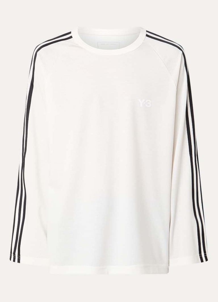 Y-3 Heren Longsleeve met logoprint in de kleur Wit, maat: XL