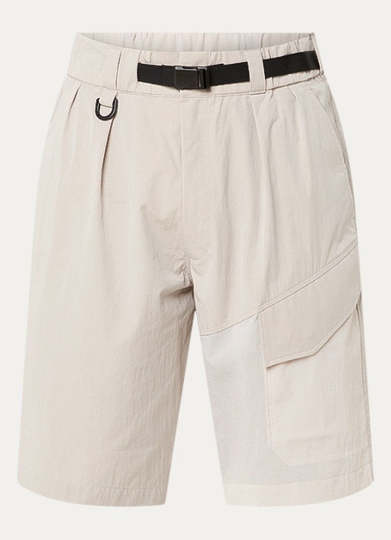 Y-3 Heren Straight fit korte cargobroek met steekzakken in de kleur Grijs, maat: L