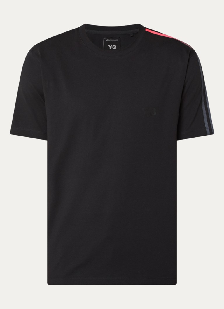 Y-3 Heren T-shirt met logo in de kleur Zwart, maat: S