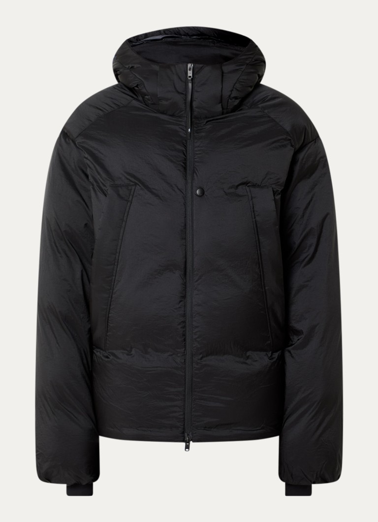 Y-3 Heren Puffer jack met steekzakken in de kleur Zwart, maat: M