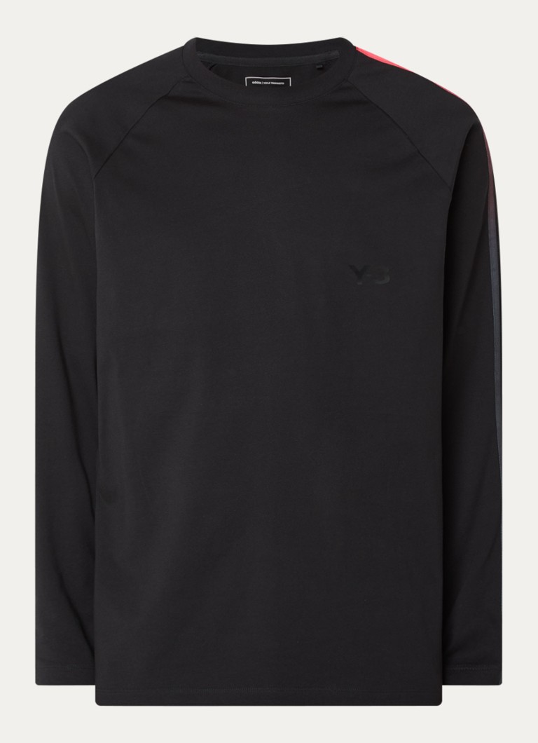 Y-3 Heren Longsleeve met logo in de kleur Zwart, maat: S