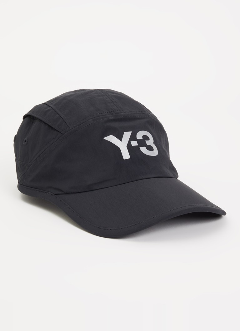 Y-3 Heren Run pet met logo in de kleur Zwart, maat: OS
