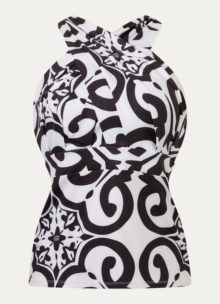 Goldbergh Dames Azella haltertop met medium support in de kleur Wit, maat: M