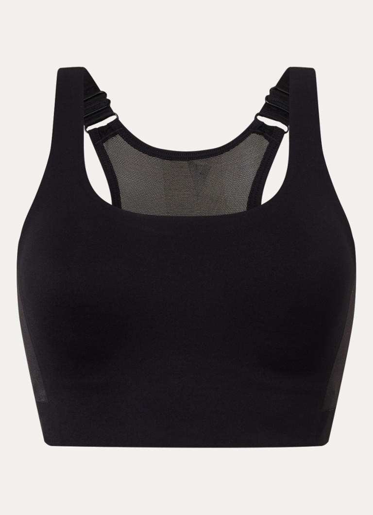 Goldbergh Dames Caprisa sport bh met medium support in de kleur Zwart, maat: L